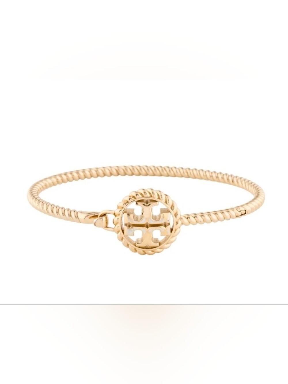 Tory Burch Rope Logo Hinged Cuff Bracelet💛